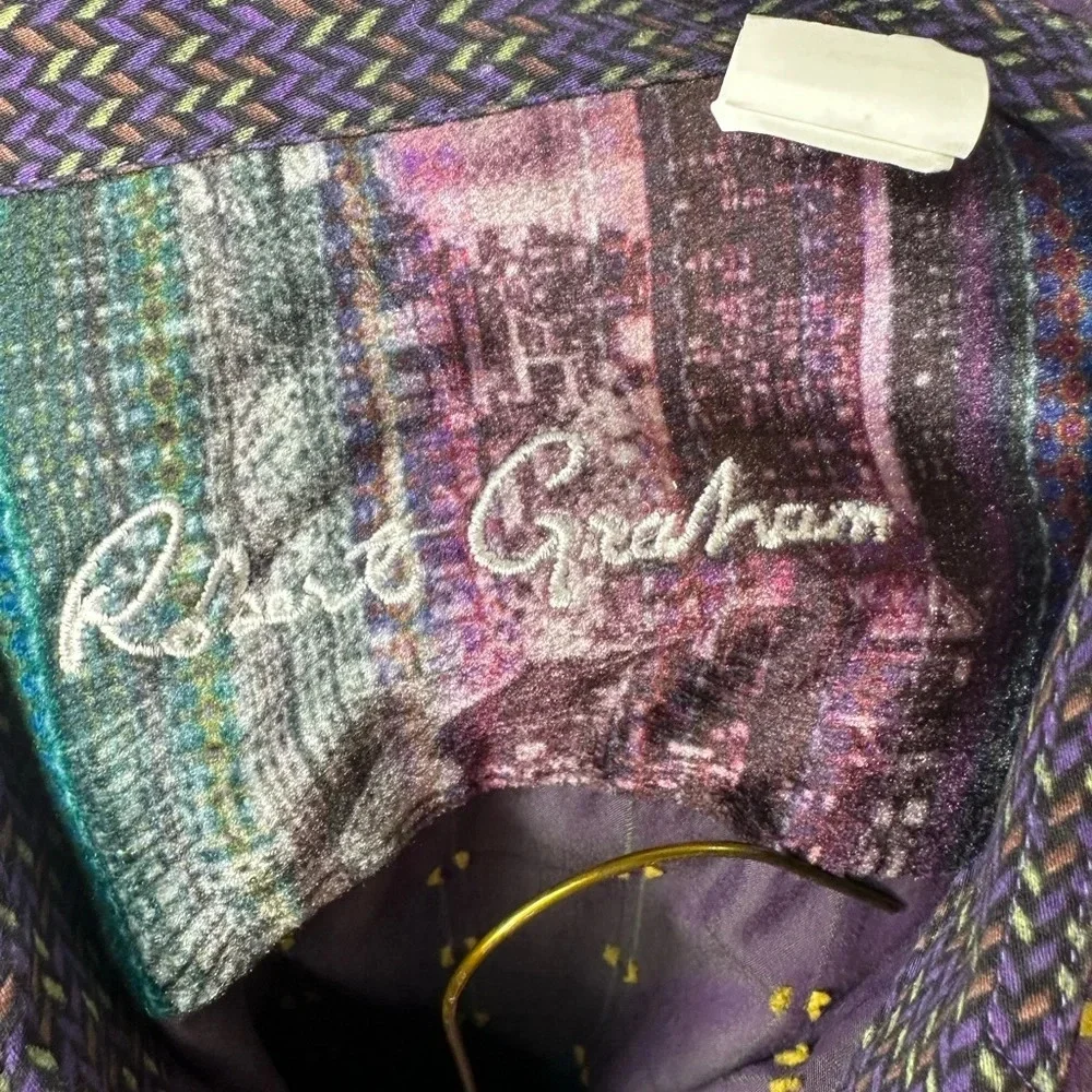 Robert Graham Men’s XL Purple Classic Fit LS Shirt